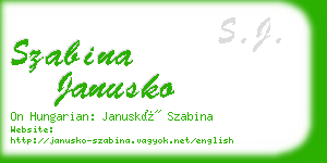 szabina janusko business card